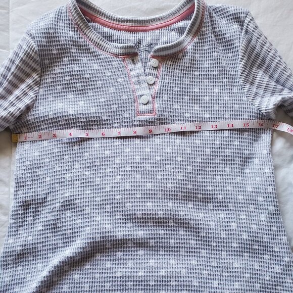 2 pc Waffle Thermal Cuddl Duds Pajamas - Picture 2 of 5